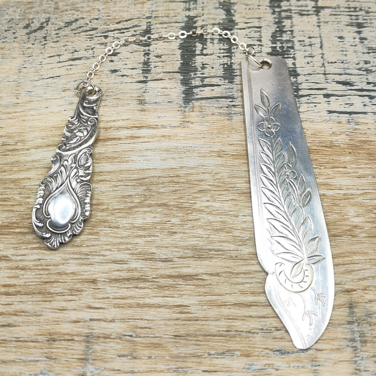 Silver plated bookmark