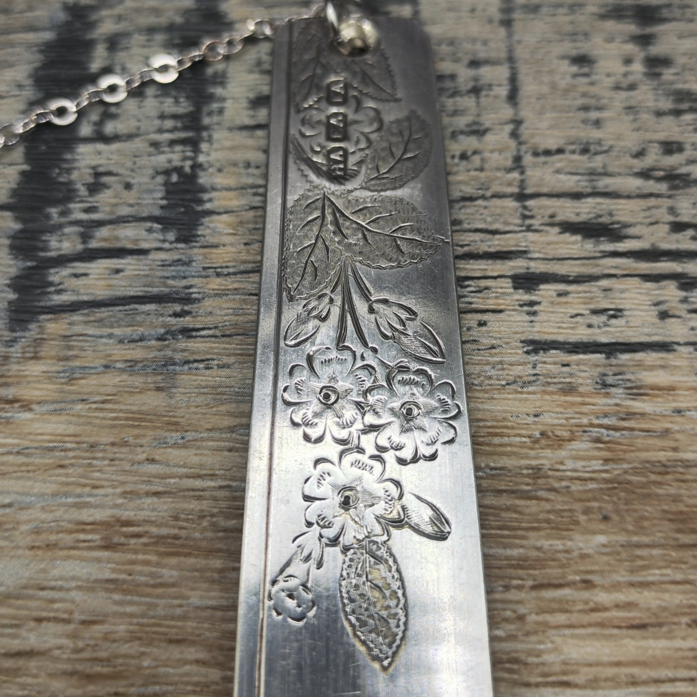 Silver plated bookmark
