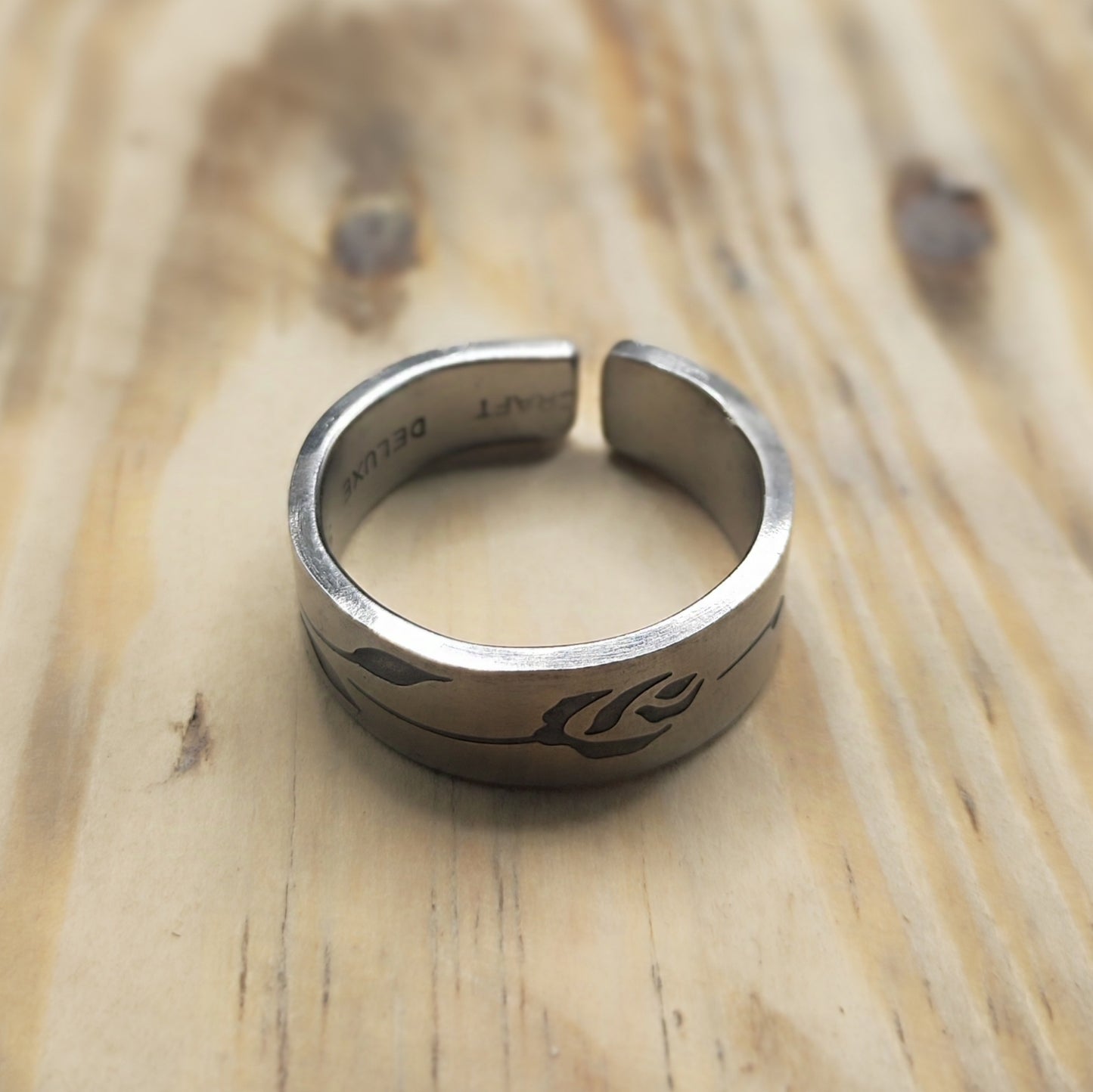 Stainless steel floral ring