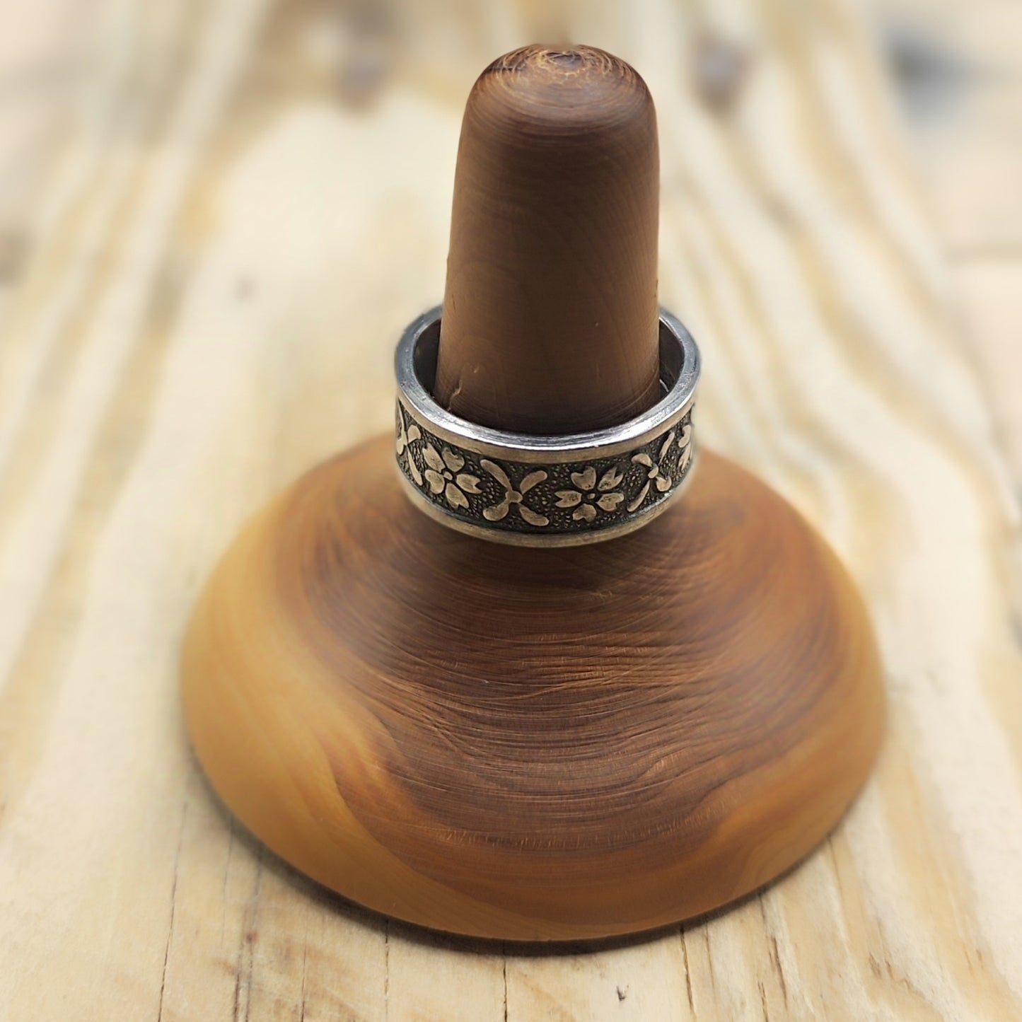 Stainless steel floral ring