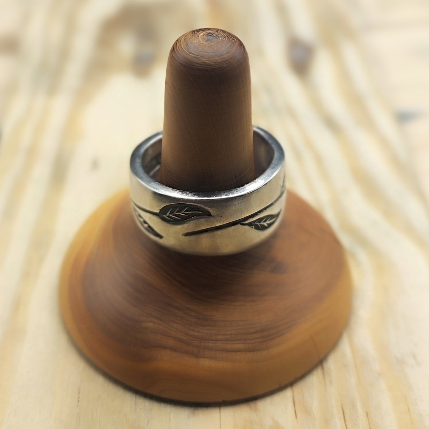 Stainless steel floral ring