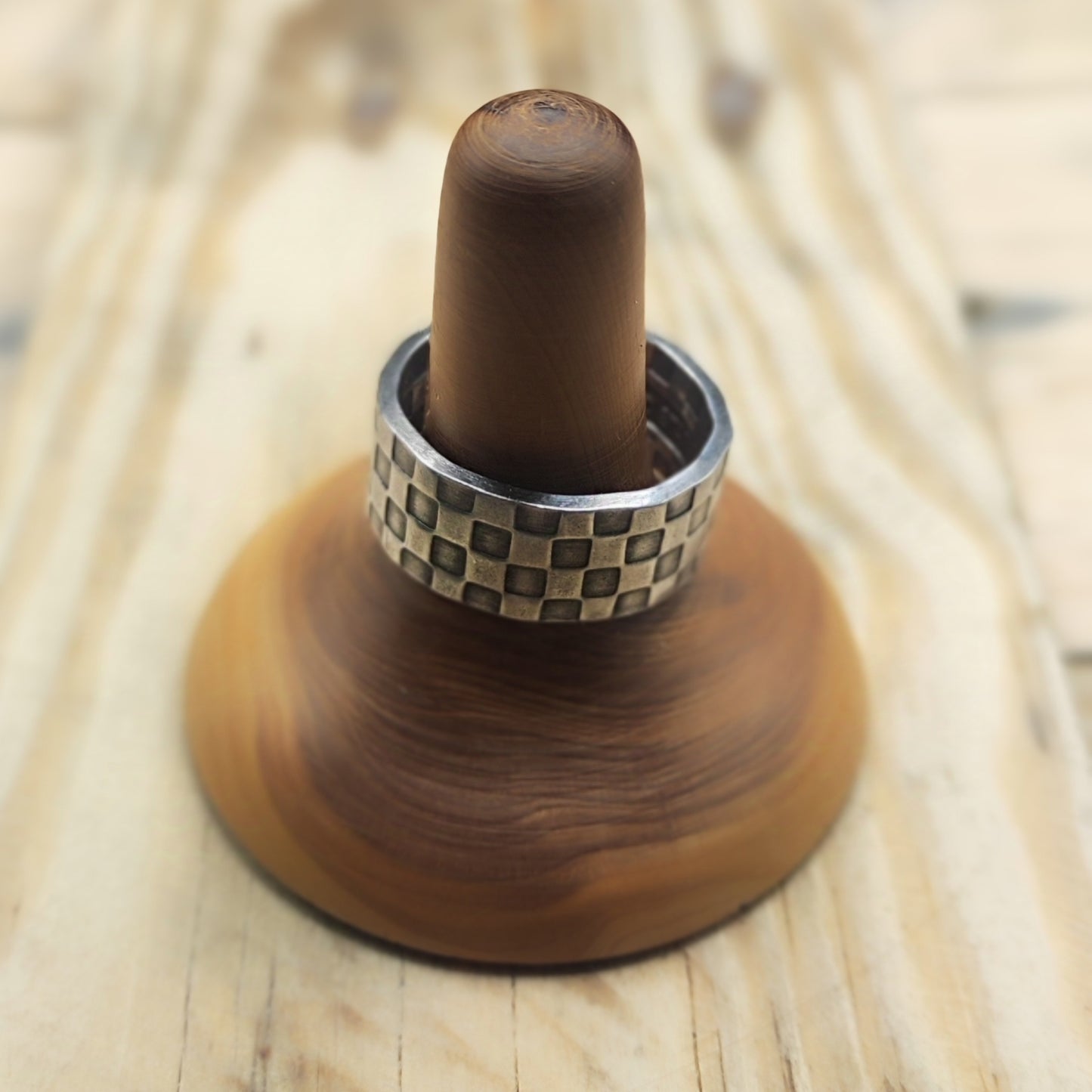 Stainless steel Geometric ring