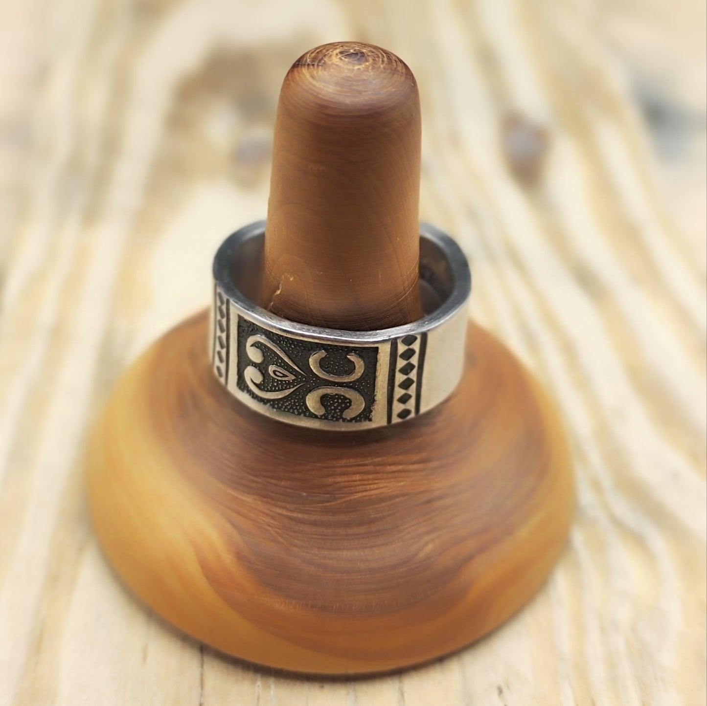 Stainless steel Geometric ring