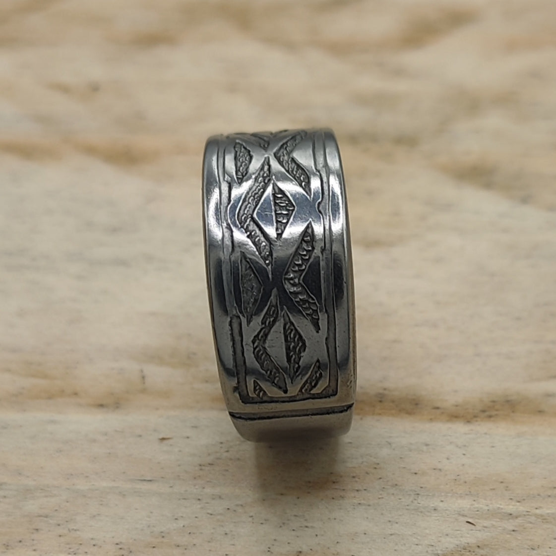 Stainless steel Geometric ring