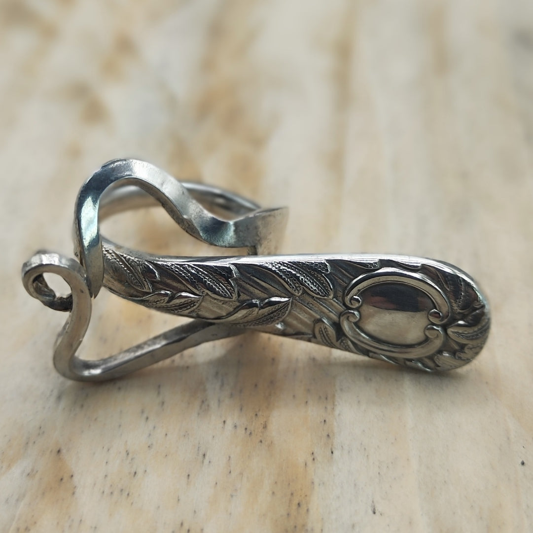 Winged Ring Silver Plated