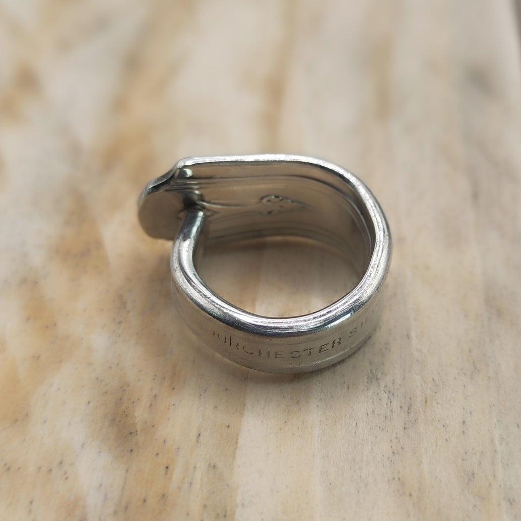 1937 Coronation Winged Ring Silver Plated
