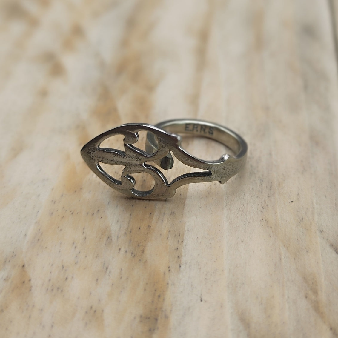 Winged Ring Silver Plated