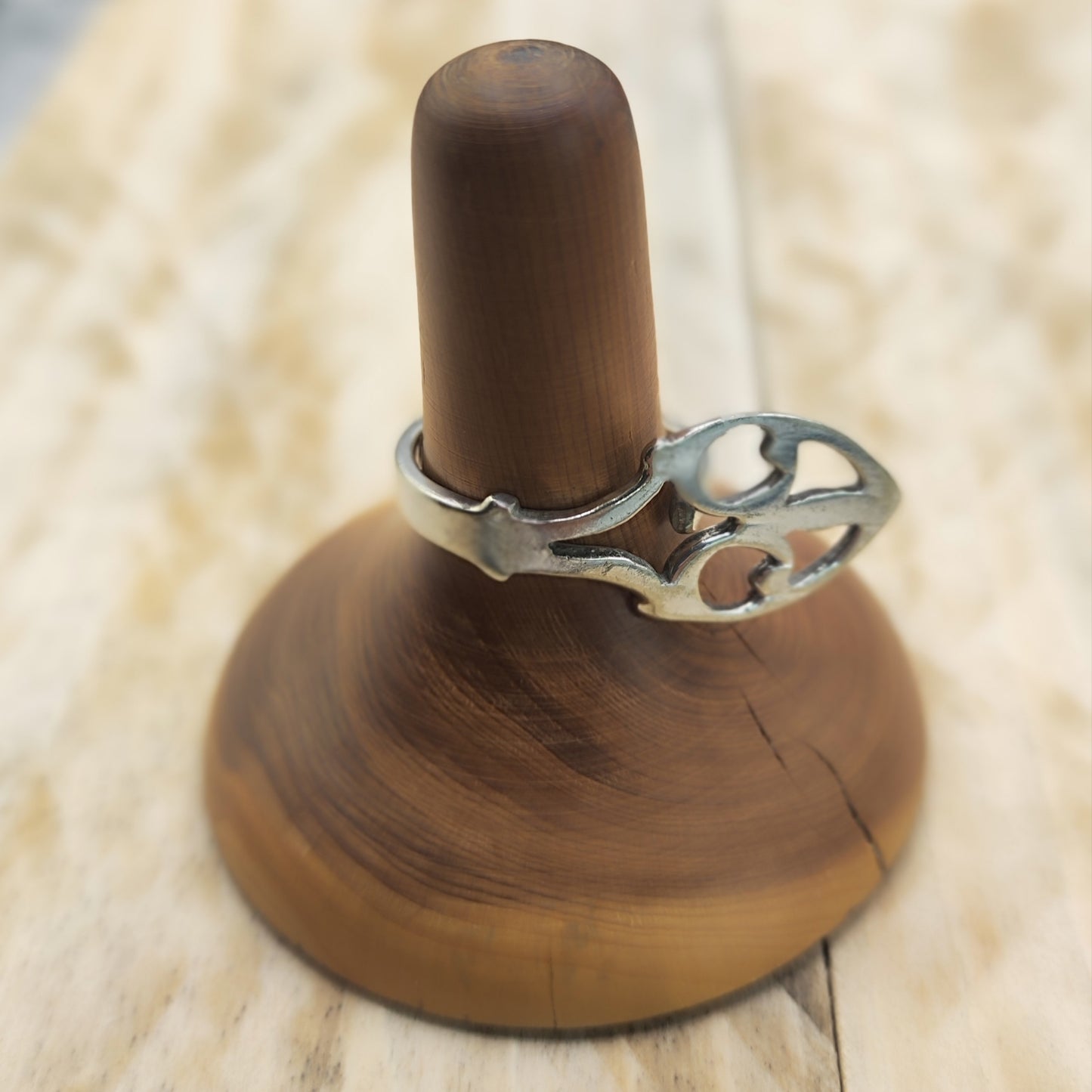 Winged Ring Silver Plated