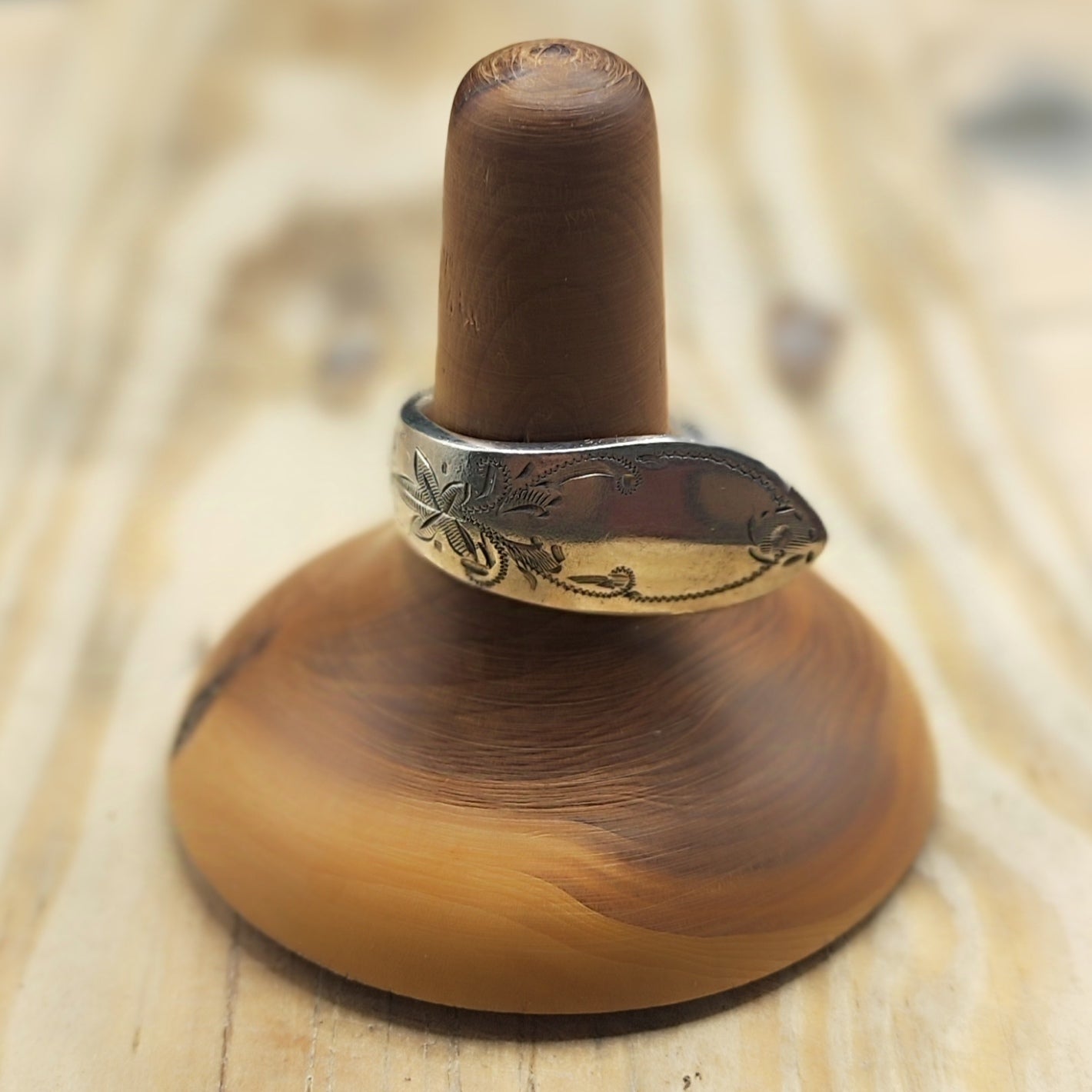 Winged Ring Silver Plated