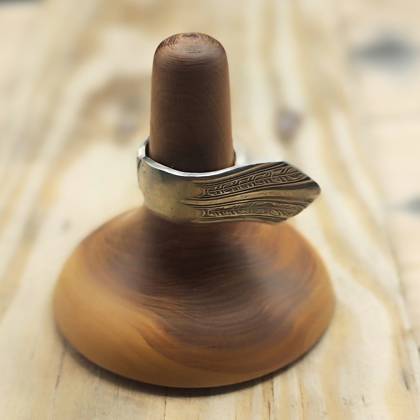 Winged Ring Silver Plated