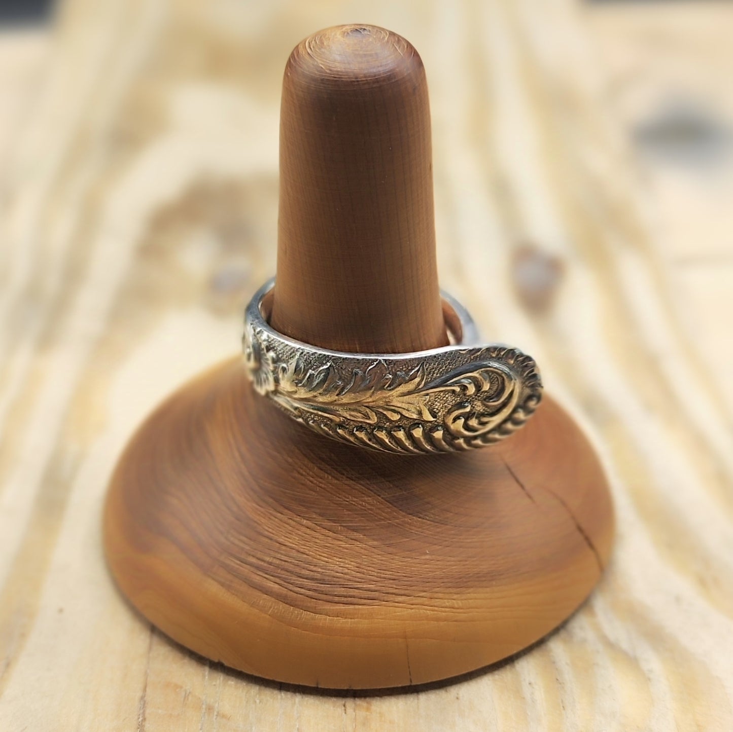 Winged Ring Silver Plated