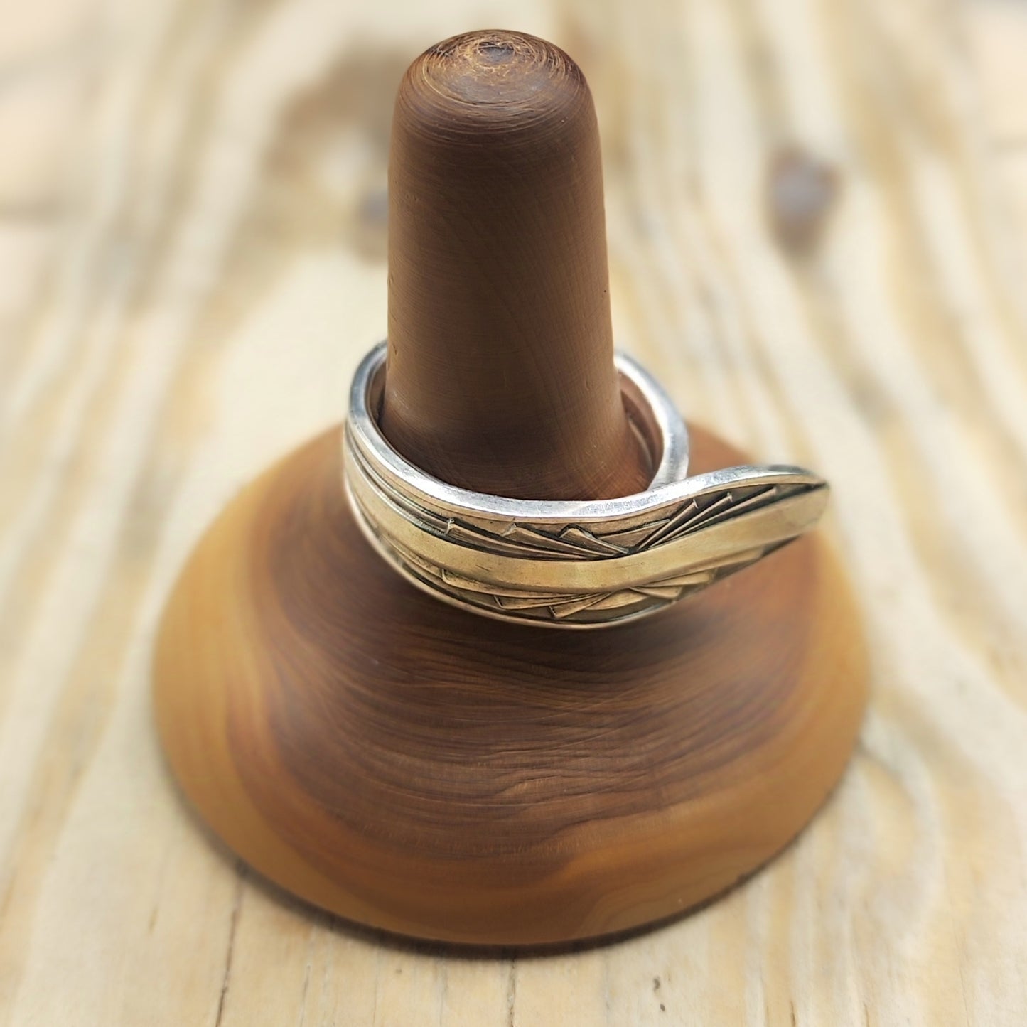 Winged Ring Silver Plated