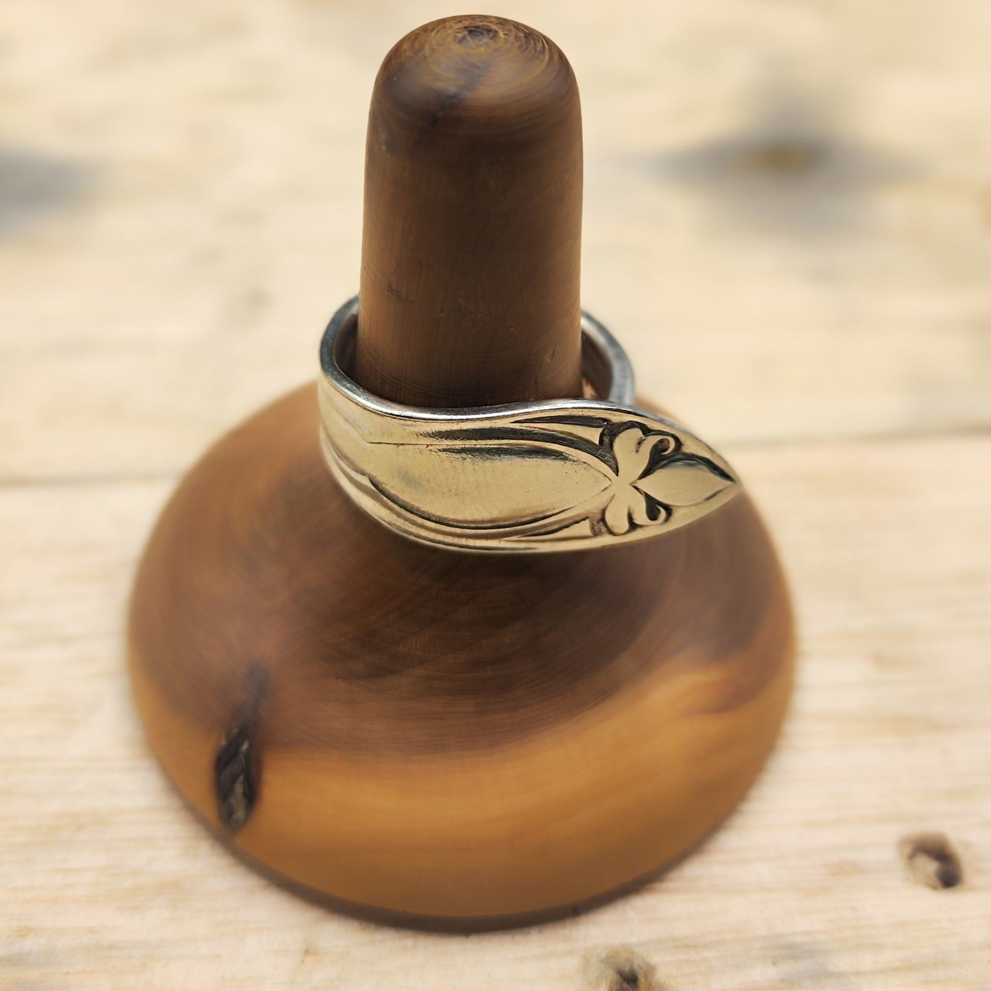 Winged Ring Silver Plated