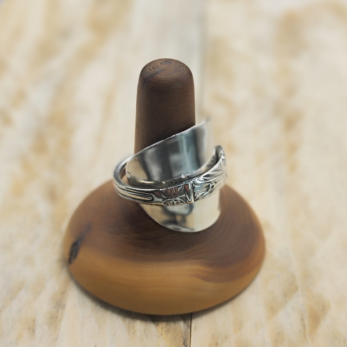 Chunky wrap around spoon ring