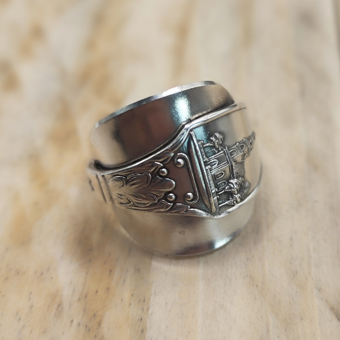 Chunky wrap around spoon ring