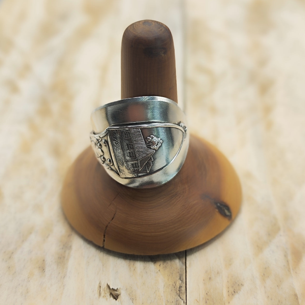 Chunky wrap around spoon ring