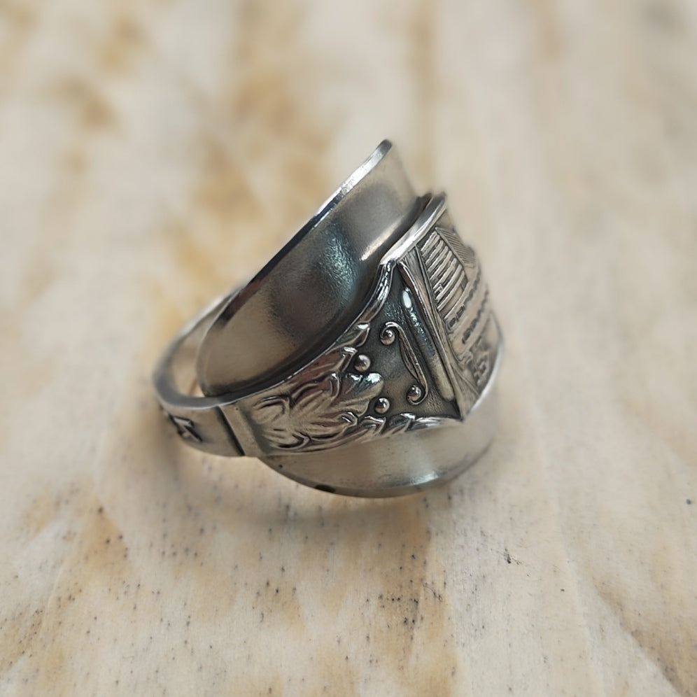 Chunky wrap around spoon ring