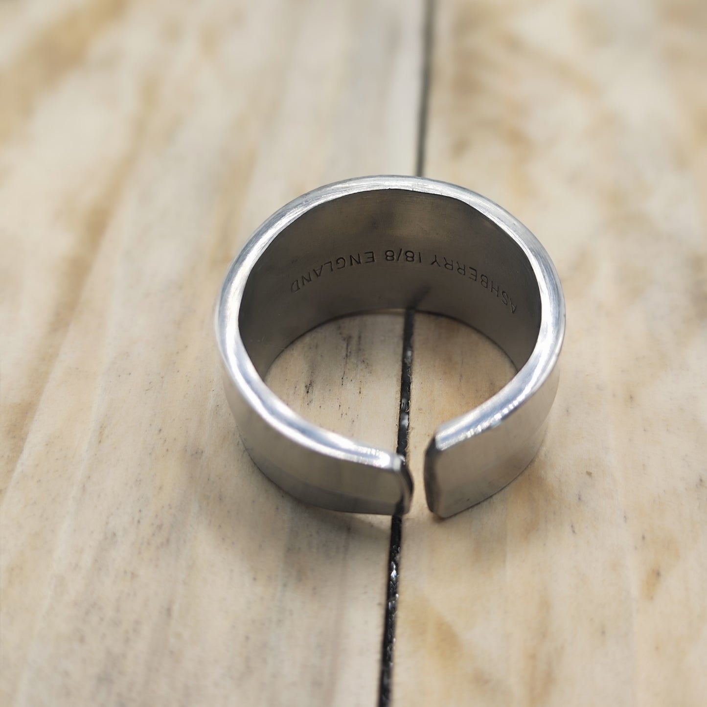 Stainless steel minimalistic ring