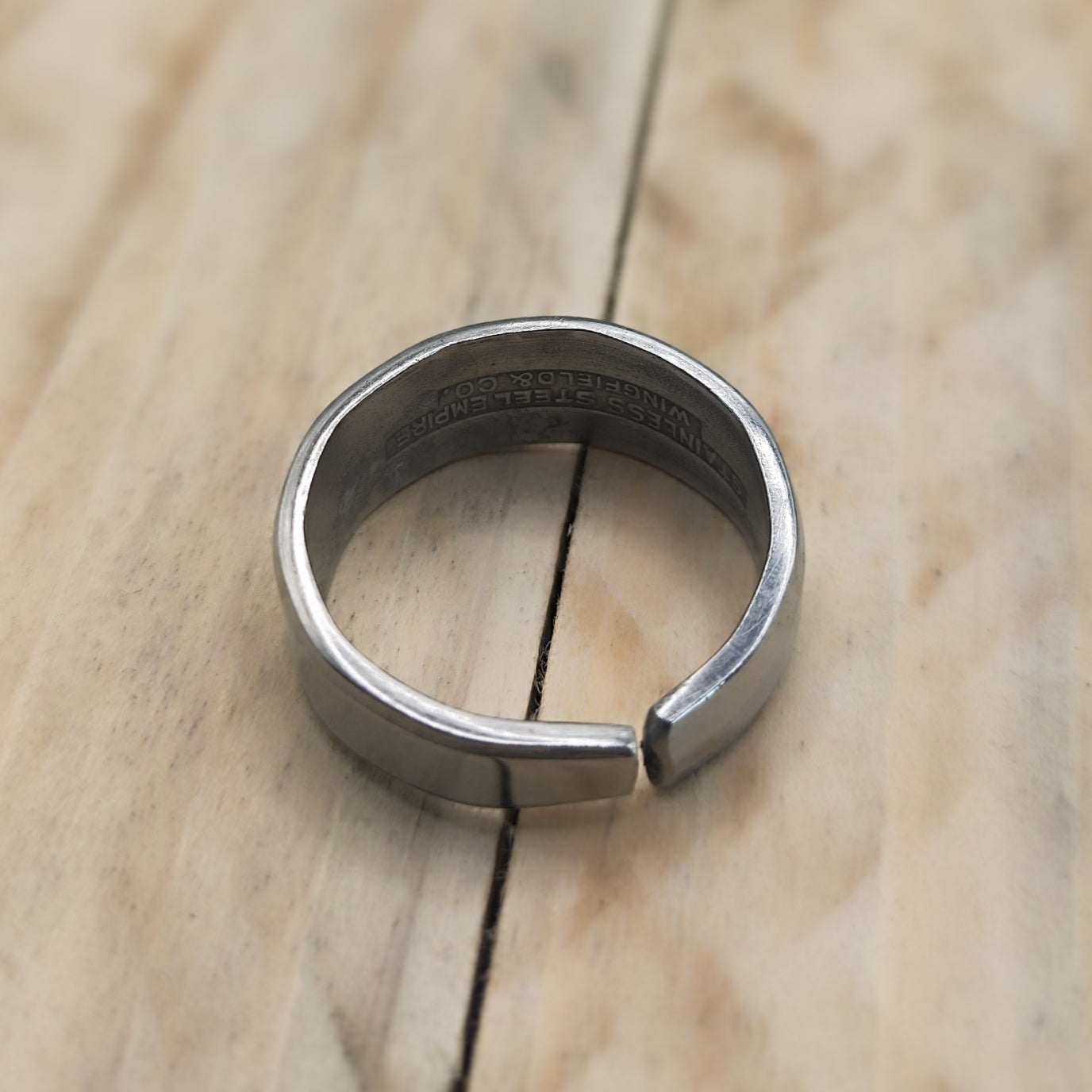 Stainless steel minimalistic ring
