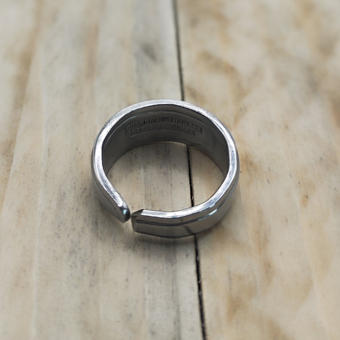 Stainless steel minimalistic ring