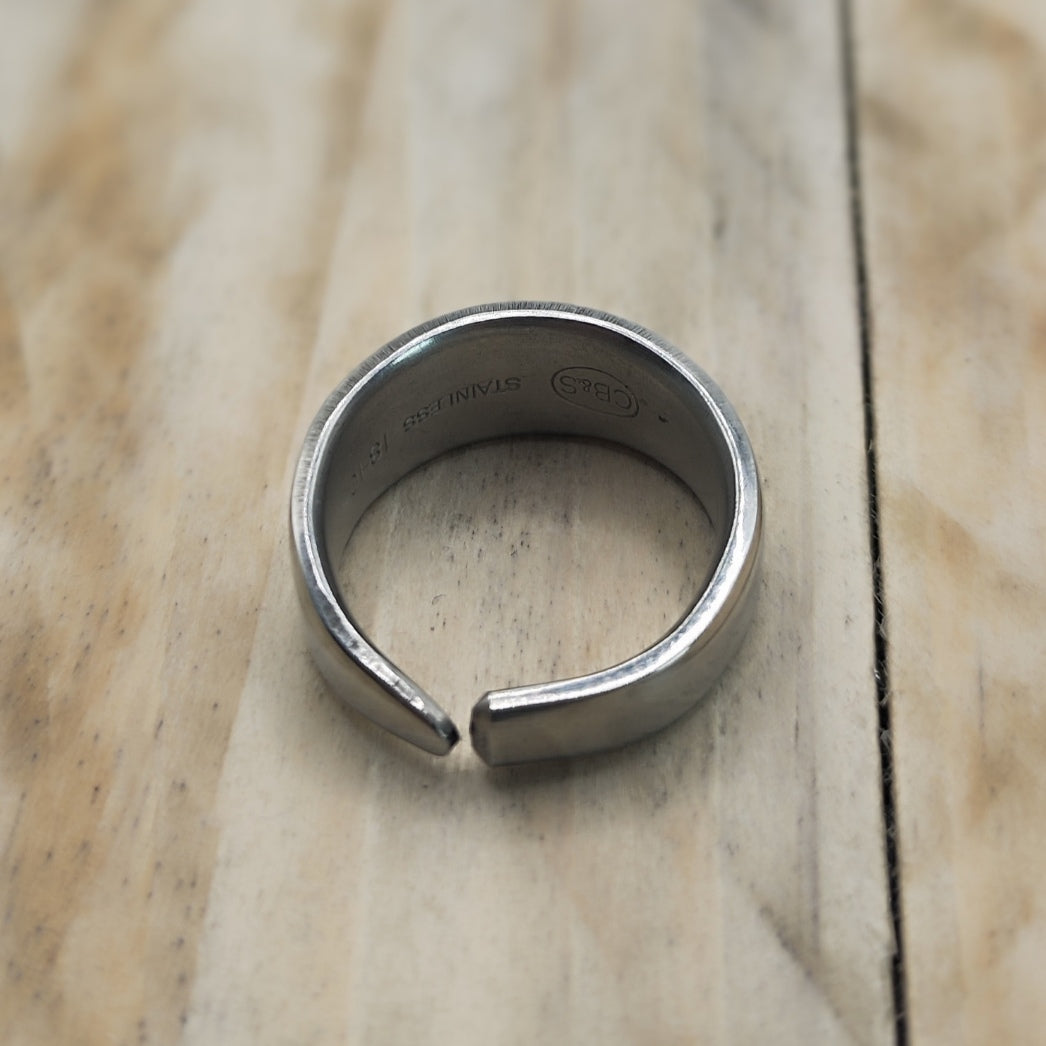 Stainless steel minimalistic ring