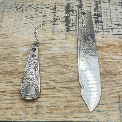 Silver plated bookmark