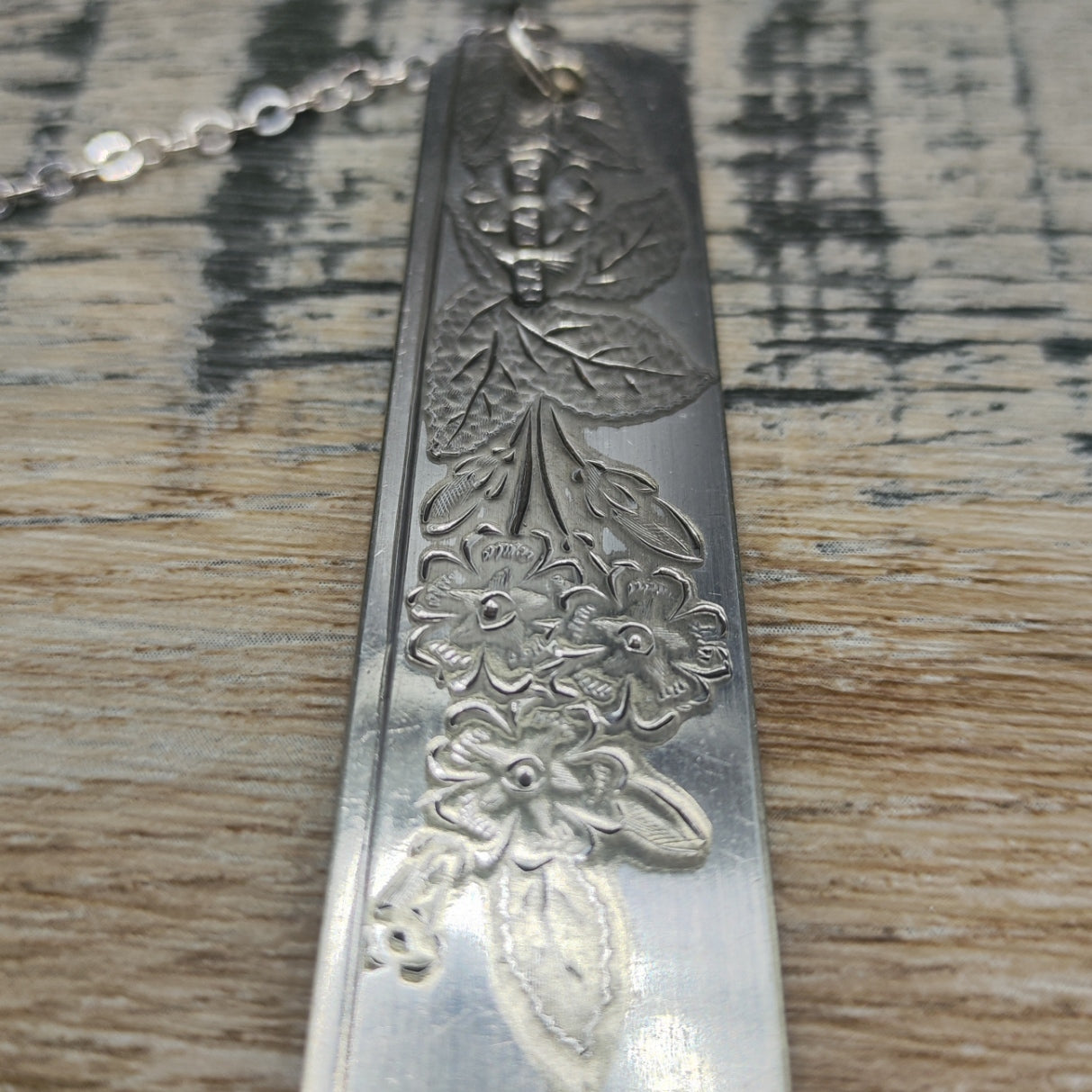 Silver plated bookmark