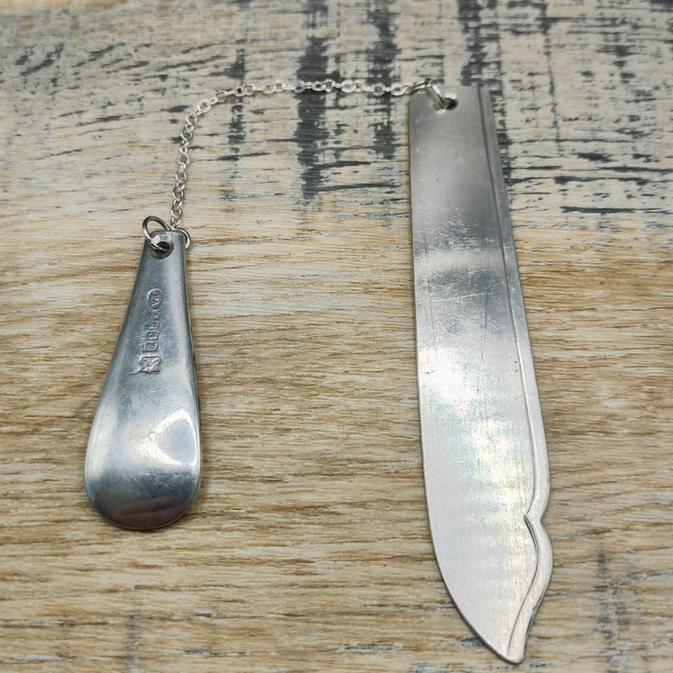 Silver plated bookmark