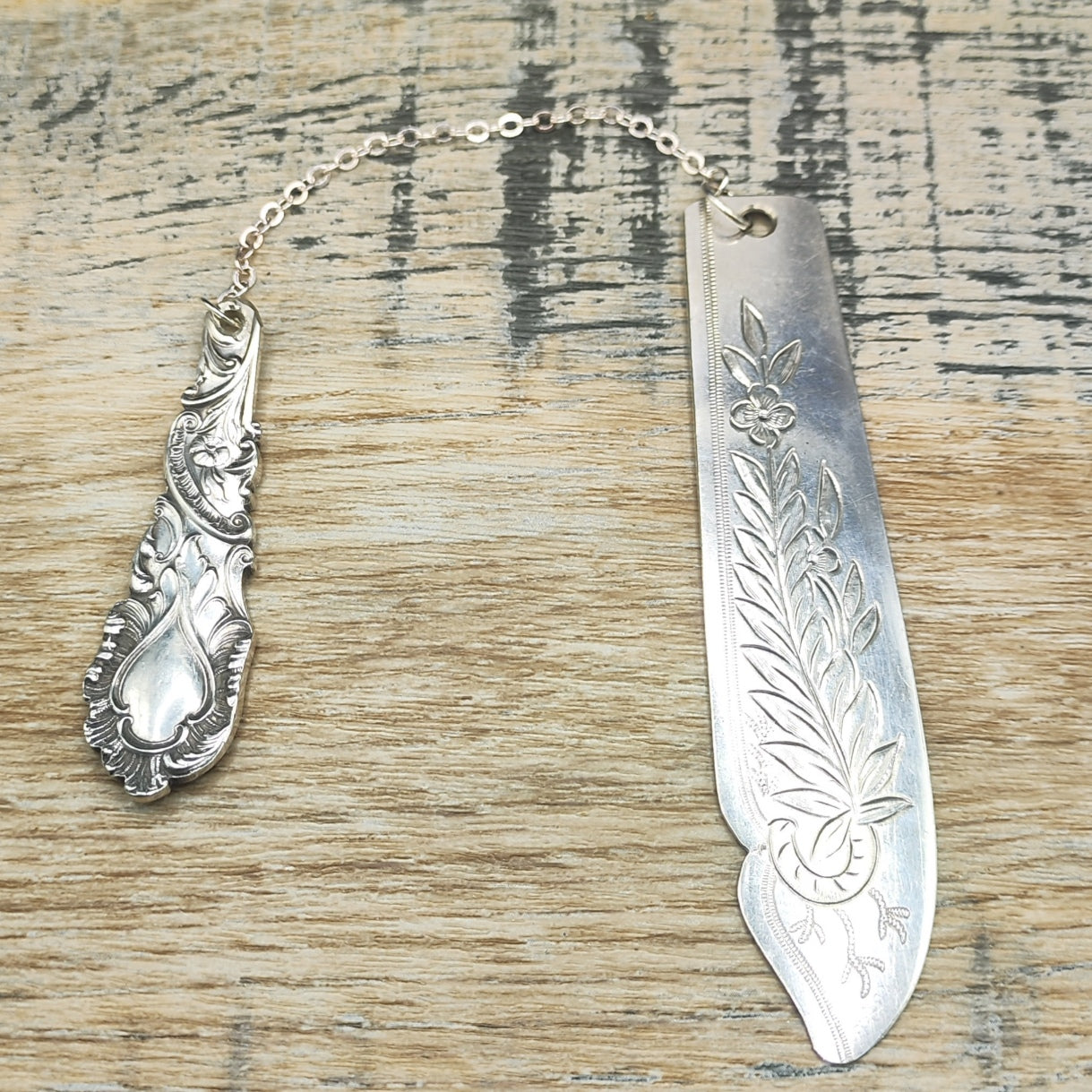 Silver plated bookmark