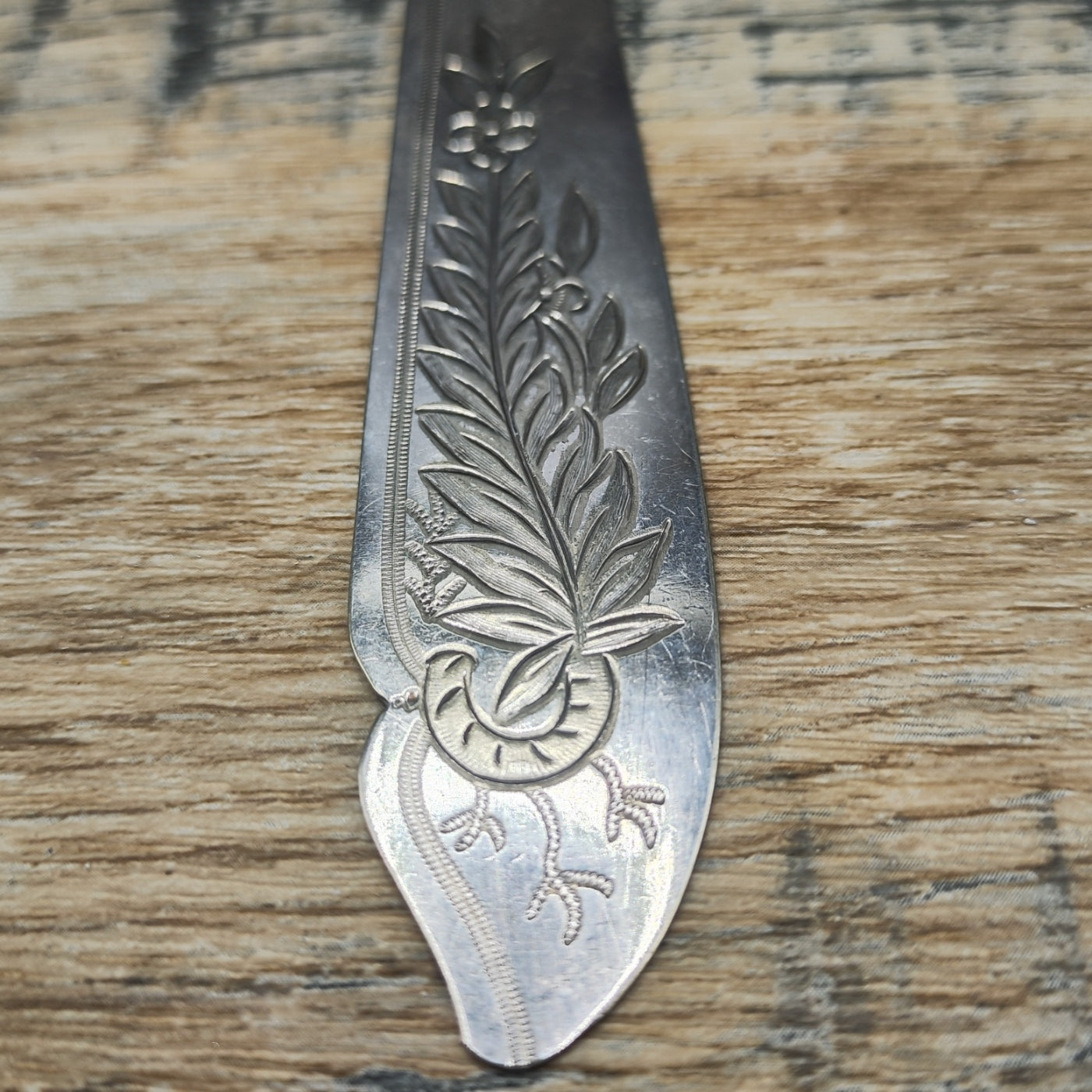 Silver plated bookmark
