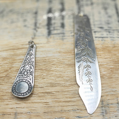 Silver plated bookmark