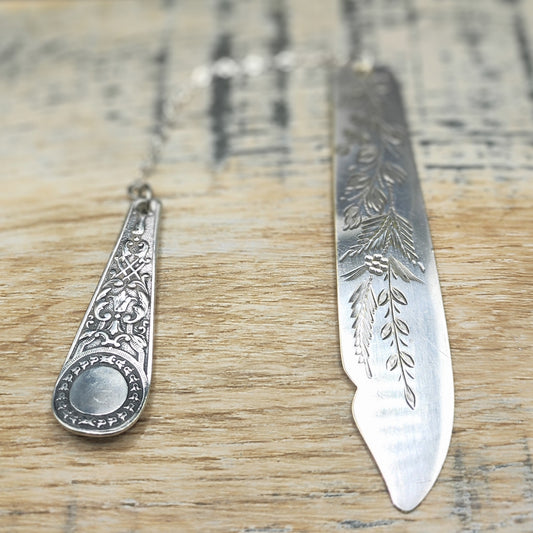 Silver plated bookmark