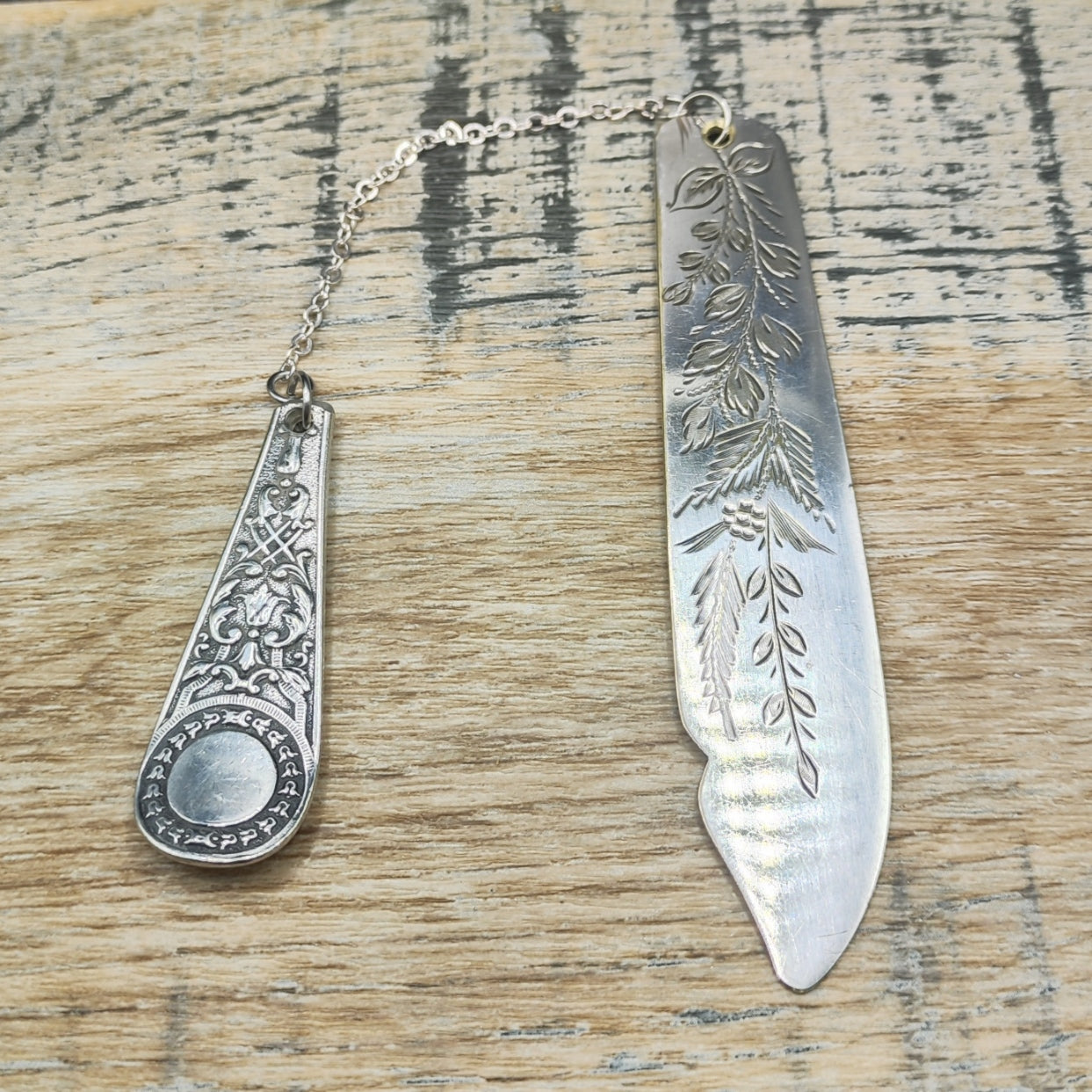 Silver plated bookmark