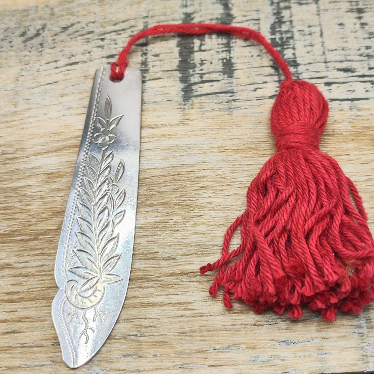 Silver plated bookmark