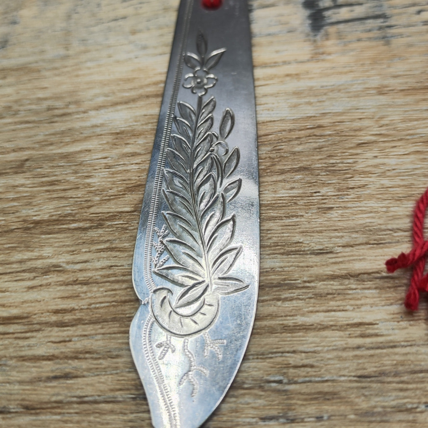 Silver plated bookmark