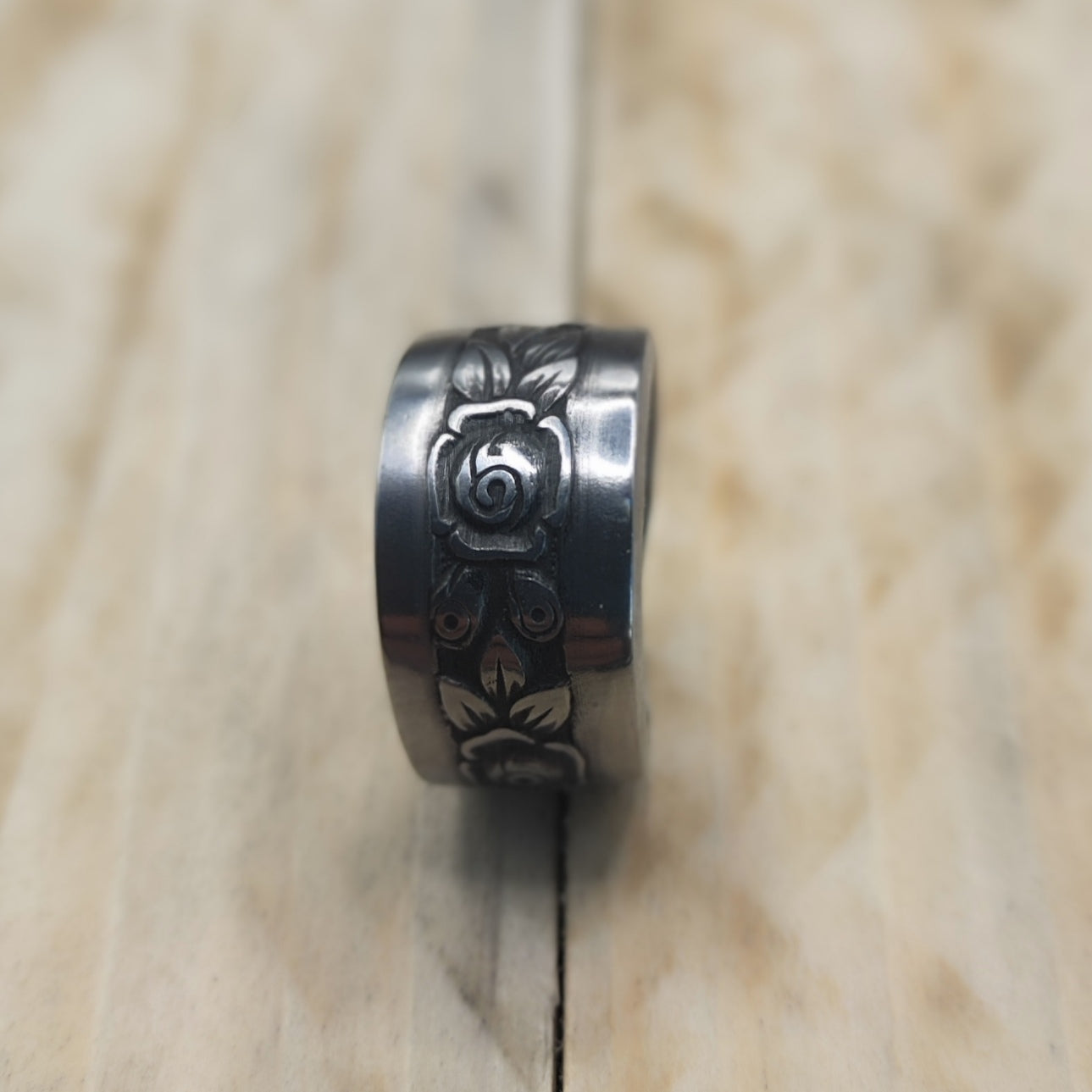 Stainless steel floral ring