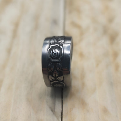 Stainless steel floral ring