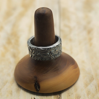 Stainless steel floral ring
