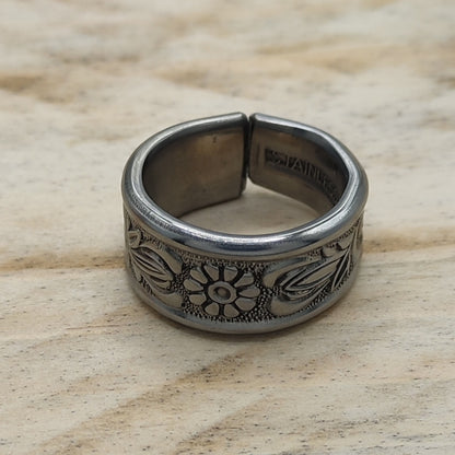 Stainless steel floral ring