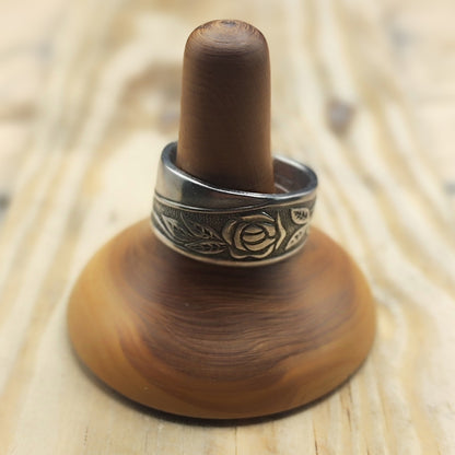 Stainless steel floral ring