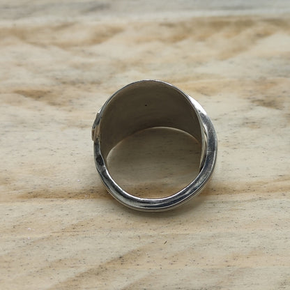 Chunky wrap around full spoon ring