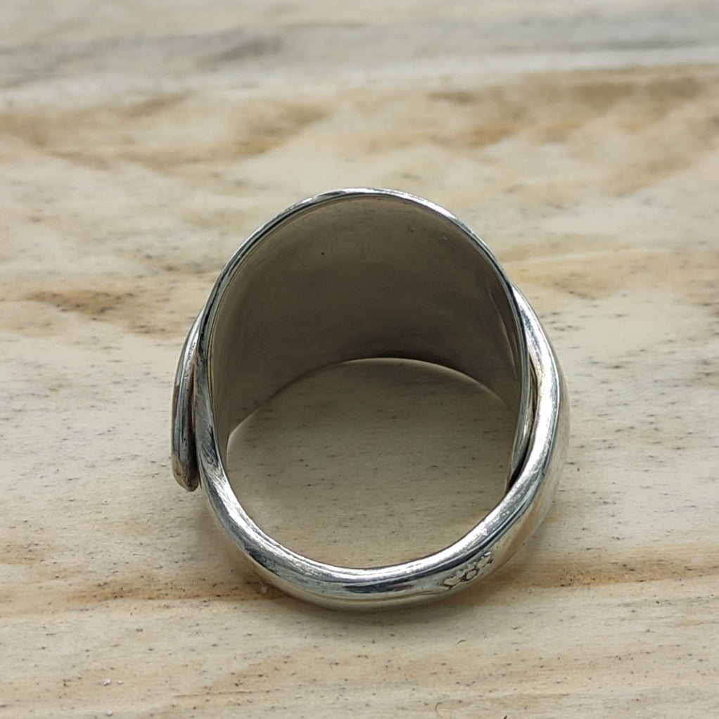 Chunky wrap around full spoon ring