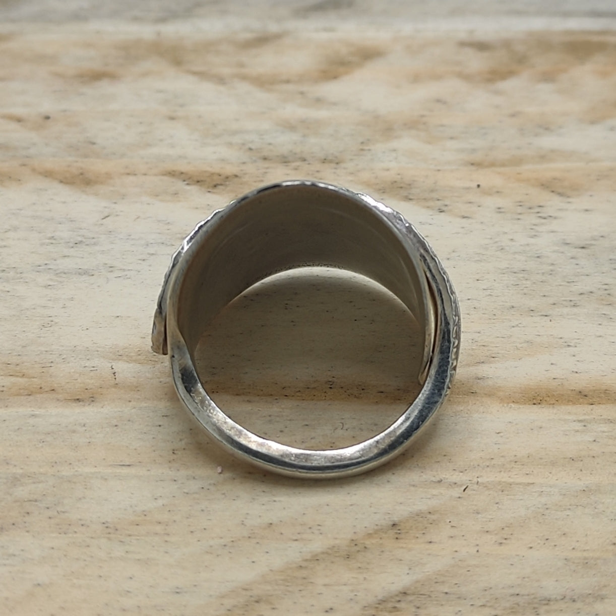 Chunky wrap around full spoon ring