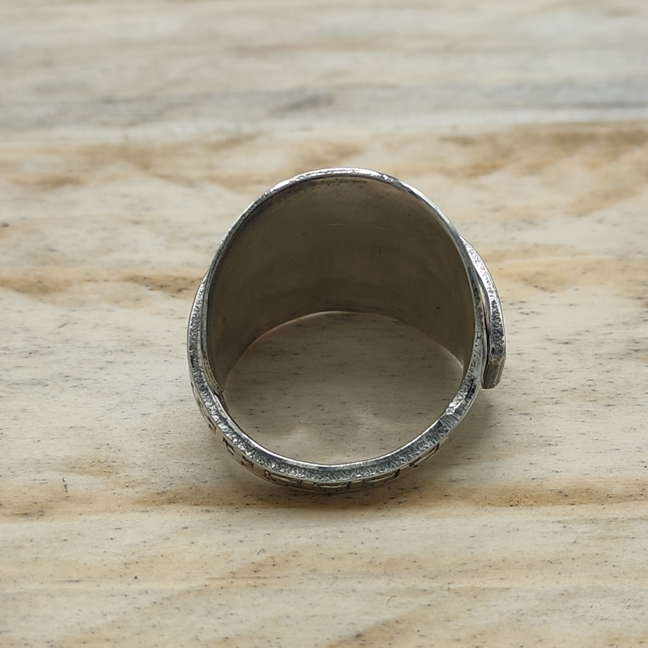 Chunky wrap around full spoon ring