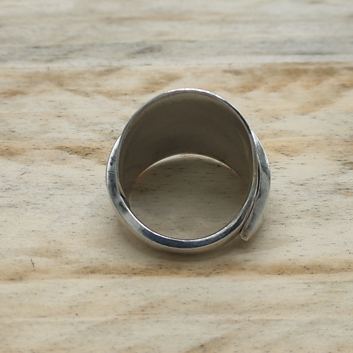 Chunky wrap around full spoon ring