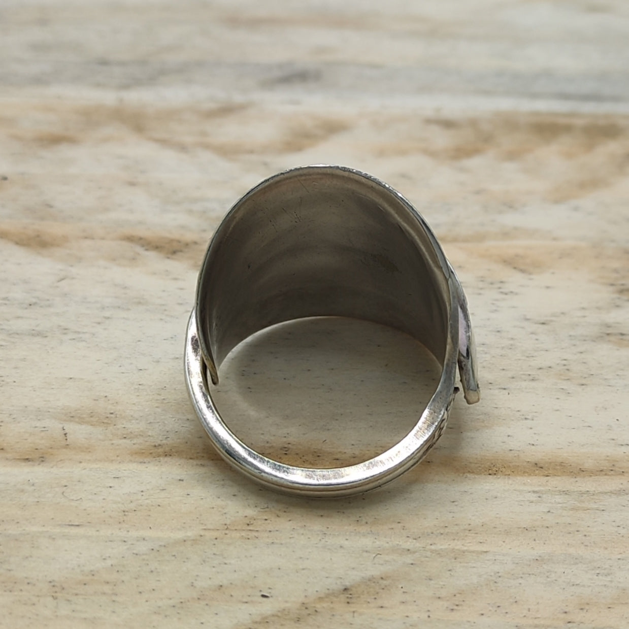 Chunky wrap around full spoon ring