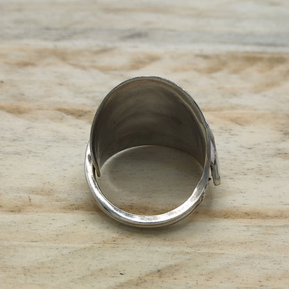 Chunky wrap around full spoon ring