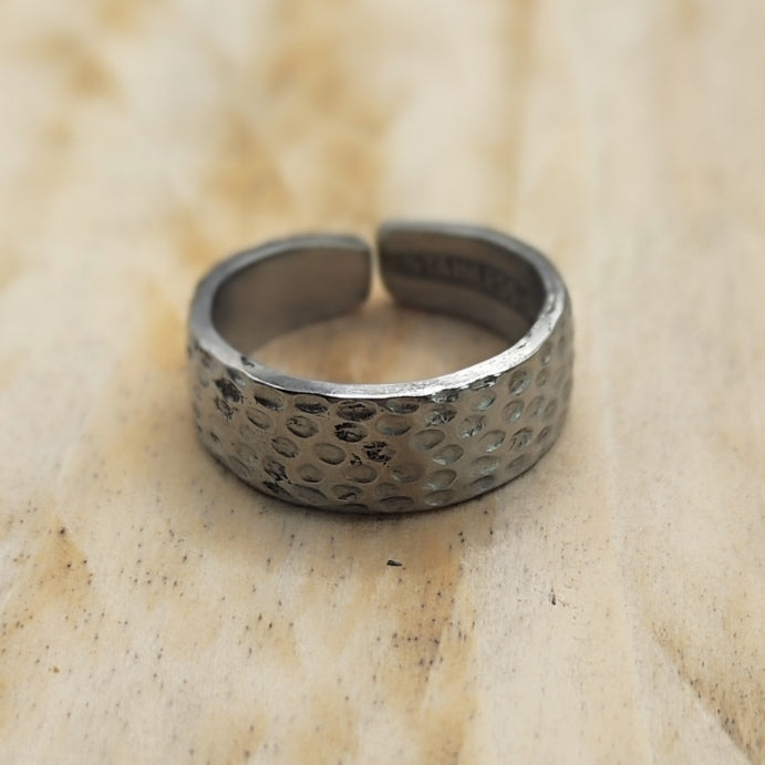 Stainless steel Geometric ring