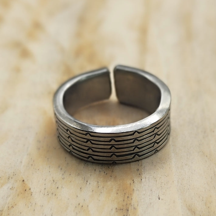 Stainless steel Geometric ring