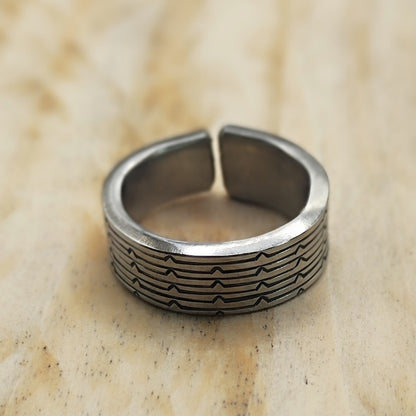 Stainless steel Geometric ring